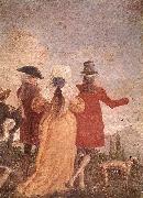 TIEPOLO, Giovanni Domenico The Promenade art oil painting on canvas